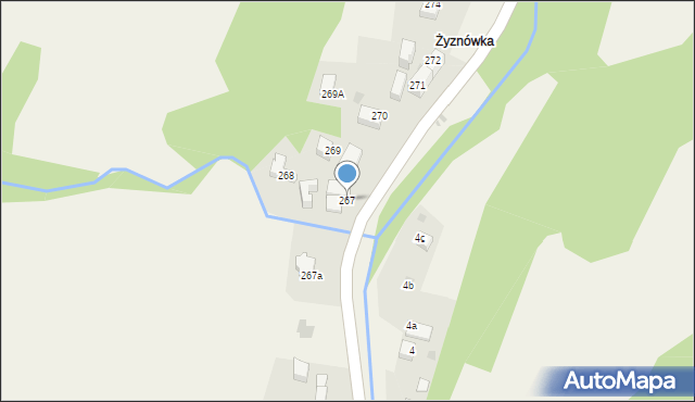 Rdzawka, Rdzawka, 267, mapa Rdzawka