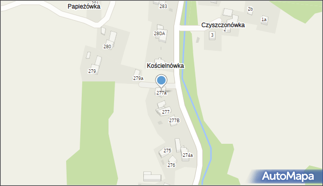 Rdzawka, Rdzawka, 277a, mapa Rdzawka