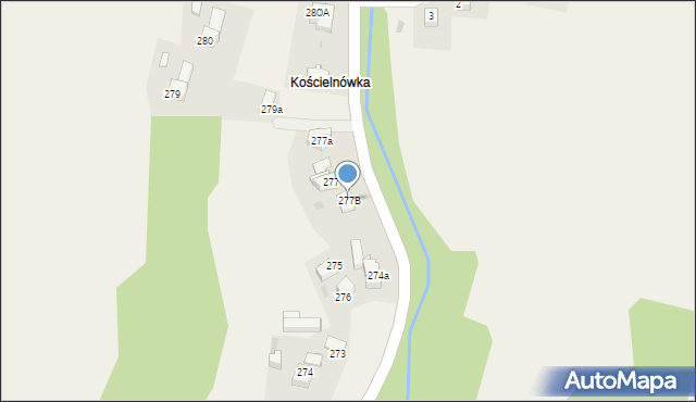 Rdzawka, Rdzawka, 277B, mapa Rdzawka