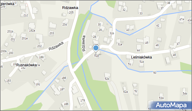 Rdzawka, Rdzawka, 51a, mapa Rdzawka