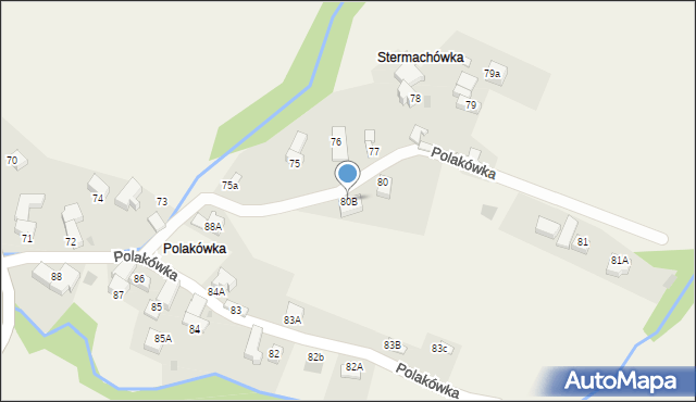 Rdzawka, Rdzawka, 80B, mapa Rdzawka