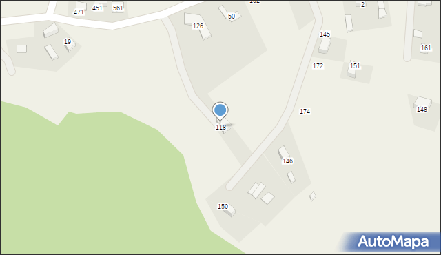 Rdziostów, Rdziostów, 118, mapa Rdziostów