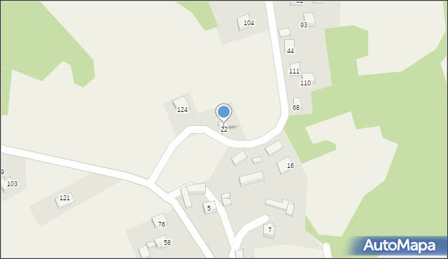 Rdziostów, Rdziostów, 22, mapa Rdziostów