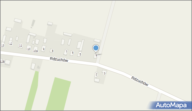 Rdzuchów, Rdzuchów, 4, mapa Rdzuchów