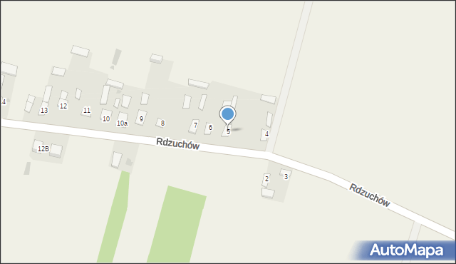 Rdzuchów, Rdzuchów, 5, mapa Rdzuchów