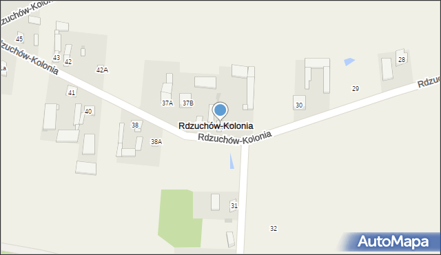 Rdzuchów-Kolonia, Rdzuchów-Kolonia, 36, mapa Rdzuchów-Kolonia