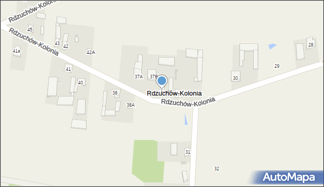 Rdzuchów-Kolonia, Rdzuchów-Kolonia, 37, mapa Rdzuchów-Kolonia