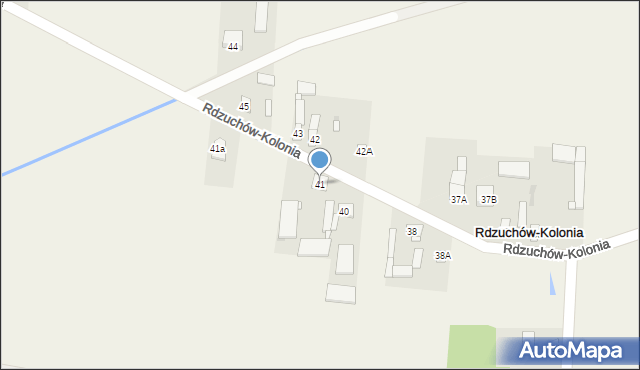 Rdzuchów-Kolonia, Rdzuchów-Kolonia, 41, mapa Rdzuchów-Kolonia