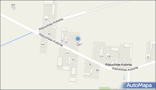 Rdzuchów-Kolonia, Rdzuchów-Kolonia, 42A, mapa Rdzuchów-Kolonia