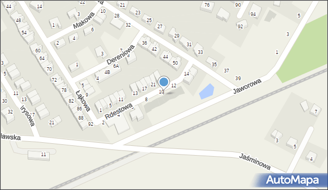 Smolec, Rdestowa, 10a, mapa Smolec