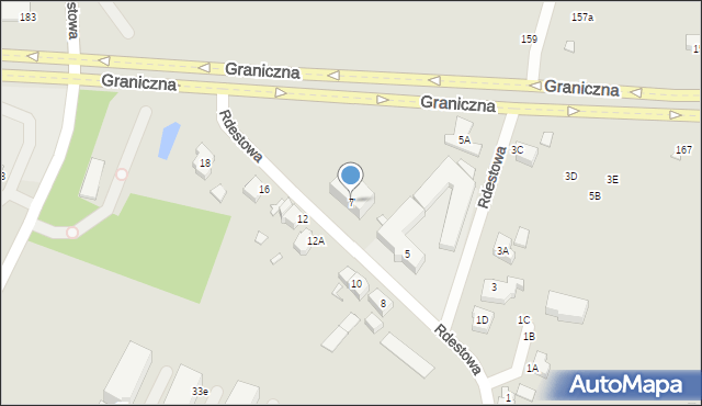 Wrocław, Rdestowa, 7, mapa Wrocławia