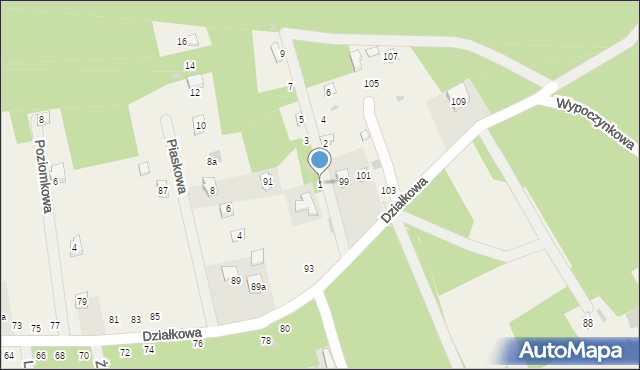Barkowice Mokre, Regatowa, 1, mapa Barkowice Mokre