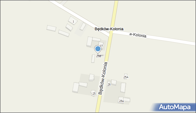 Będków, Reymonta Władysława, 25B, mapa Będków