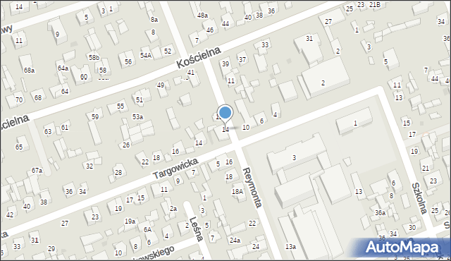 Białobrzegi, Reymonta Władysława, 14, mapa Białobrzegi