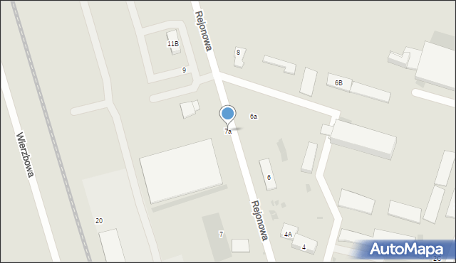 Bielsk Podlaski, Rejonowa, 7a, mapa Bielsk Podlaski