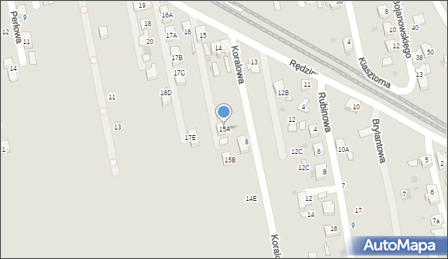 Bieruń, Rędzinna, 15A, mapa Bieruń