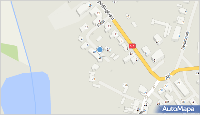 Biskupiec, Reja Mikołaja, 16, mapa Biskupiec