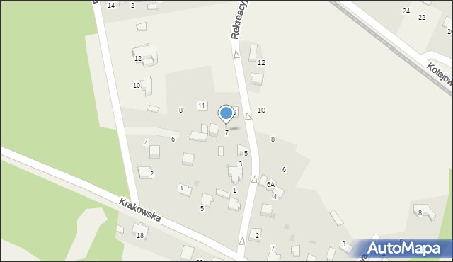 Bolęcin, Rekreacyjna, 7, mapa Bolęcin