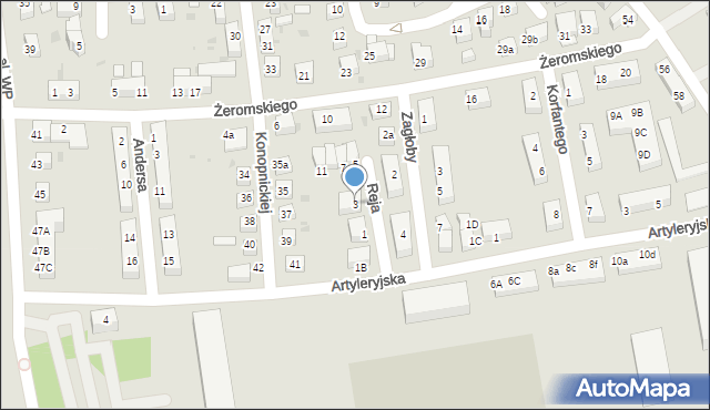 Bolesławiec, Reja Mikołaja, 3, mapa Bolesławca