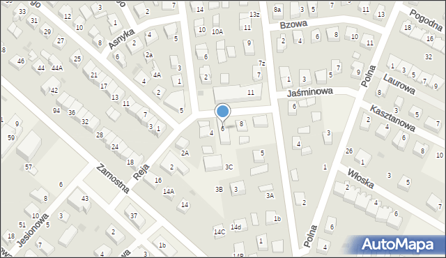 Bolszewo, Reja Mikołaja, 6, mapa Bolszewo