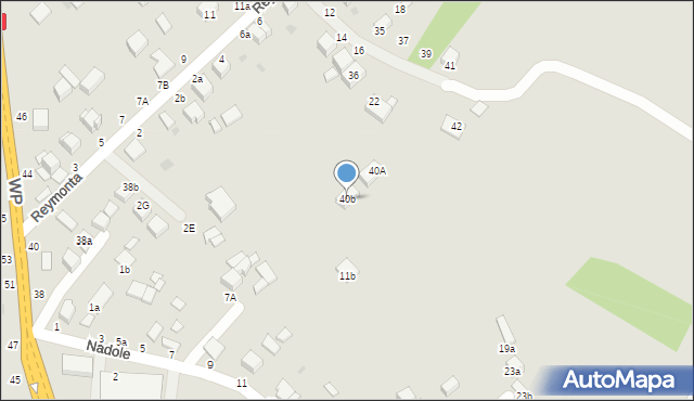 Busko-Zdrój, Reymonta Władysława, 40b, mapa Busko-Zdrój