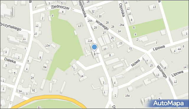 Bytom, Reptowska, 9, mapa Bytomia