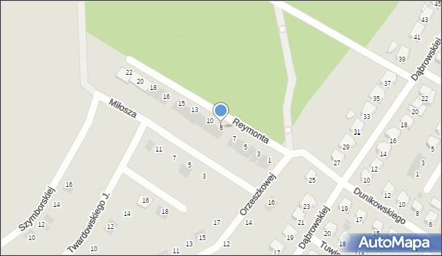 Bytów, Reymonta Władysława, 8, mapa Bytów