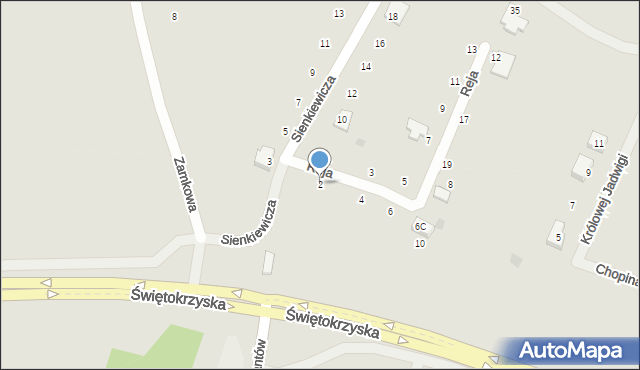 Chęciny, Reja Mikołaja, 2, mapa Chęciny