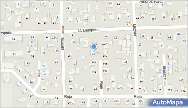 Chełm, Reja Mikołaja, 13C, mapa Chełma