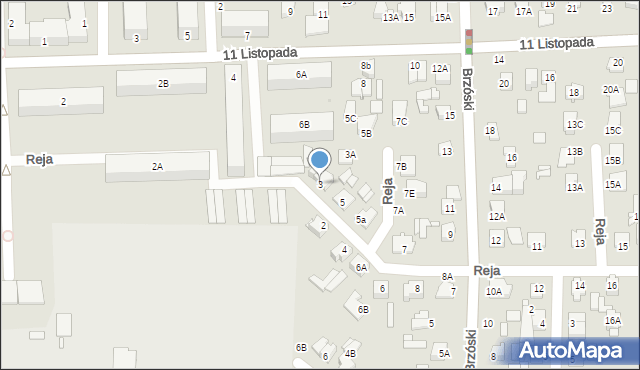Chełm, Reja Mikołaja, 3, mapa Chełma