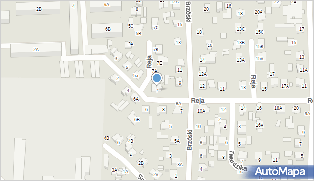 Chełm, Reja Mikołaja, 7, mapa Chełma
