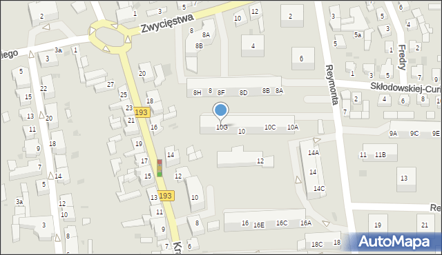 Chodzież, Reymonta Władysława, 10G, mapa Chodzież