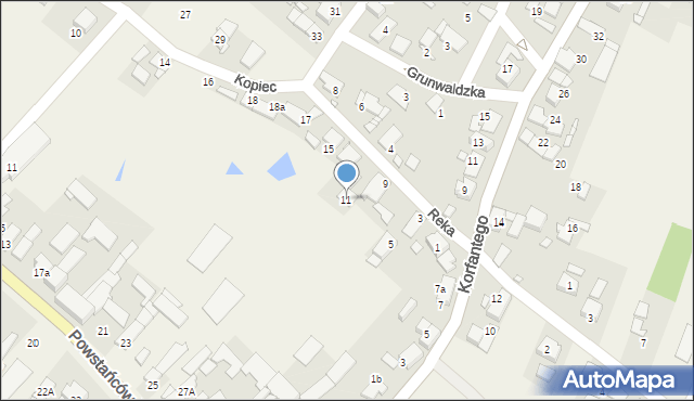 Chróścice, Reka, 11, mapa Chróścice