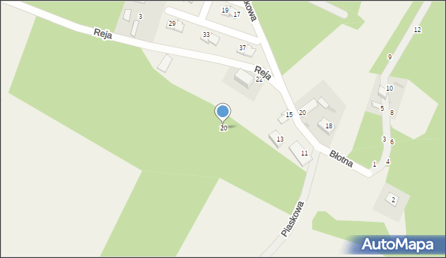 Chwaszczyno, Reja Mikołaja, 20, mapa Chwaszczyno