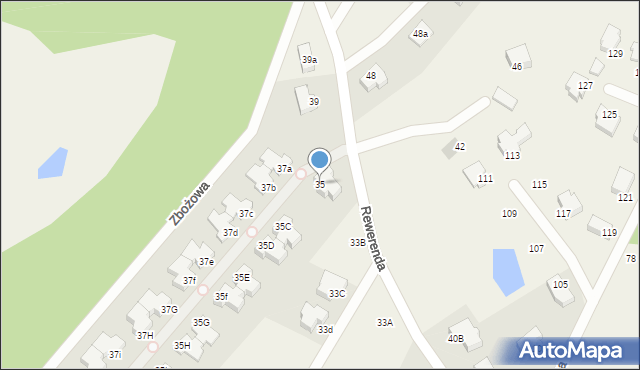 Chwaszczyno, Rewerenda, 35, mapa Chwaszczyno