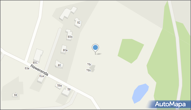 Chwaszczyno, Rewerenda, 76d, mapa Chwaszczyno