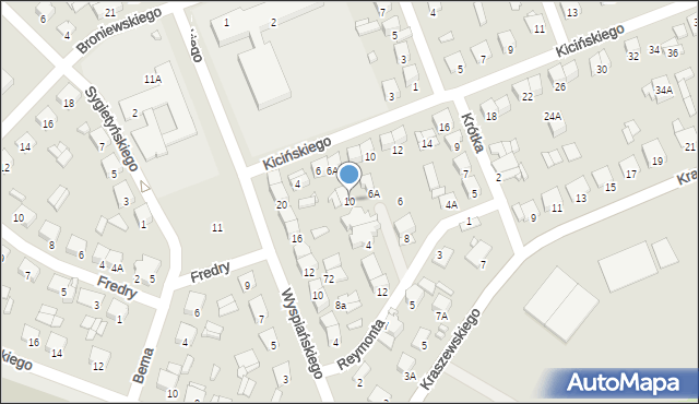 Ciechanów, Reymonta Władysława, 10, mapa Ciechanów