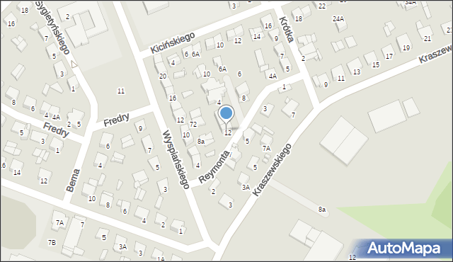 Ciechanów, Reymonta Władysława, 2, mapa Ciechanów