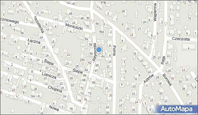 Czeladź, Reymonta Władysława, 63, mapa Czeladź