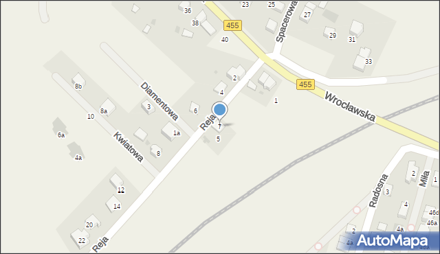 Czernica, Reja Mikołaja, 7, mapa Czernica