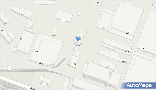 Częstochowa, Rejtana Tadeusza, 25B, mapa Częstochowy