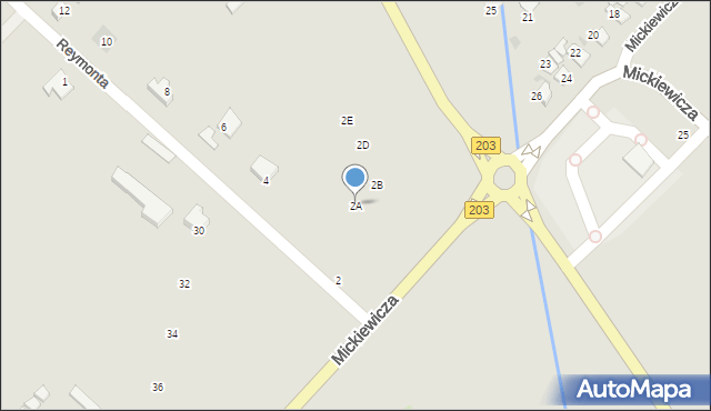 Darłowo, Reymonta Władysława, 2A, mapa Darłowo