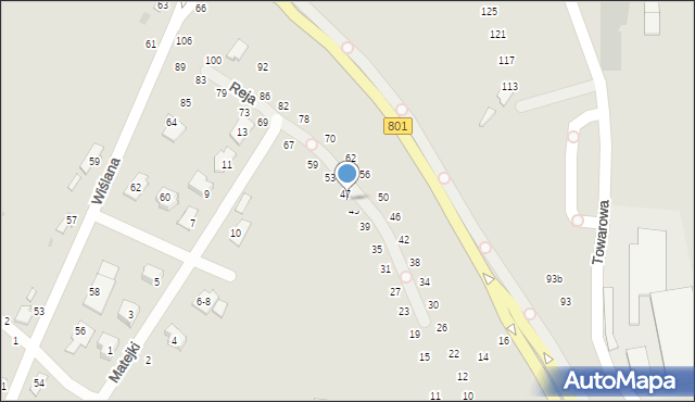 Dęblin, Reja Mikołaja, 45, mapa Dęblin