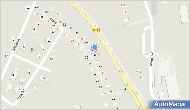Dęblin, Reja Mikołaja, 46, mapa Dęblin