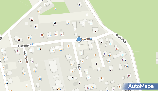 Długołęka, Reja Mikołaja, 2, mapa Długołęka