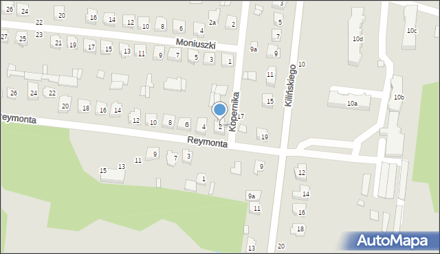 Dobre, Reymonta Władysława, 2, mapa Dobre