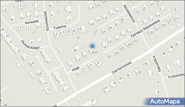 Dobre Miasto, Reja Mikołaja, 7, mapa Dobre Miasto