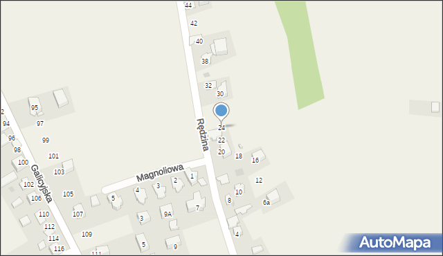 Dojazdów, Rędzina, 24, mapa Dojazdów