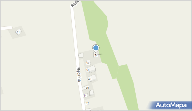 Dojazdów, Rędzina, 54, mapa Dojazdów