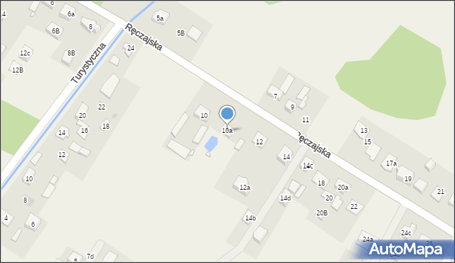 Duczki, Ręczajska, 10a, mapa Duczki